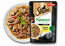 Sheba Nature's Collection Pouch Курица со сладким перцем и морковью в соусе, 75 гр